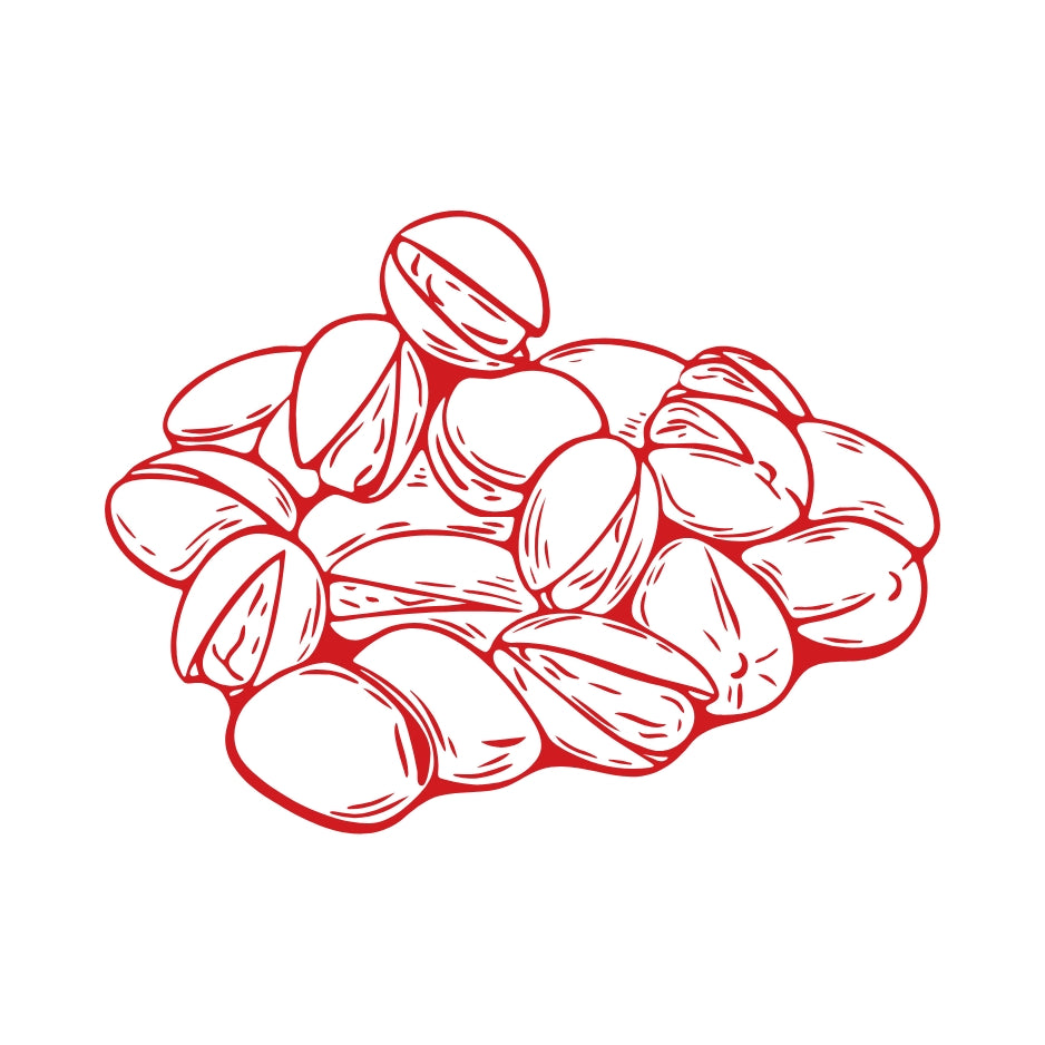 Sicilian pistachios used in Gusto Etna premium pistachio products