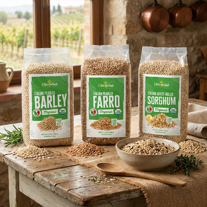 L'Oro Del Sud, Organic Pearled Barley, (1.5 kg) 3.3 lb