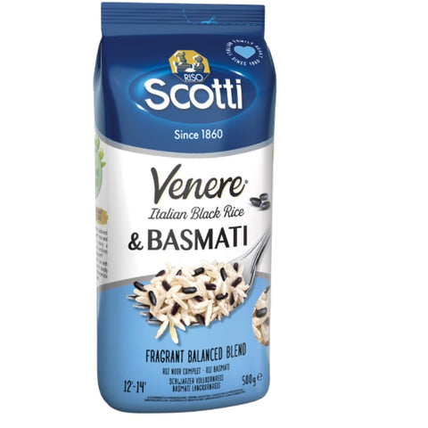 Venere Italian Black Rice & Basmati Rice, 17.6oz (500g)
