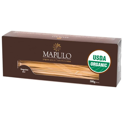 Marulo Organic Linguine Homemade Artisan Pasta is a Gourmet Bronze Cut Pasta