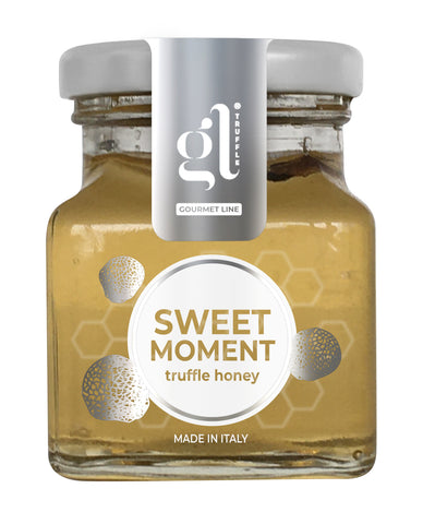 GL Truffle Gourmet Line, Sweet Moment Truffle Honey 120 gr (4.2 Fl oz), Non GMO, A Delightful Fusion of Sweetness and Truffle Magic