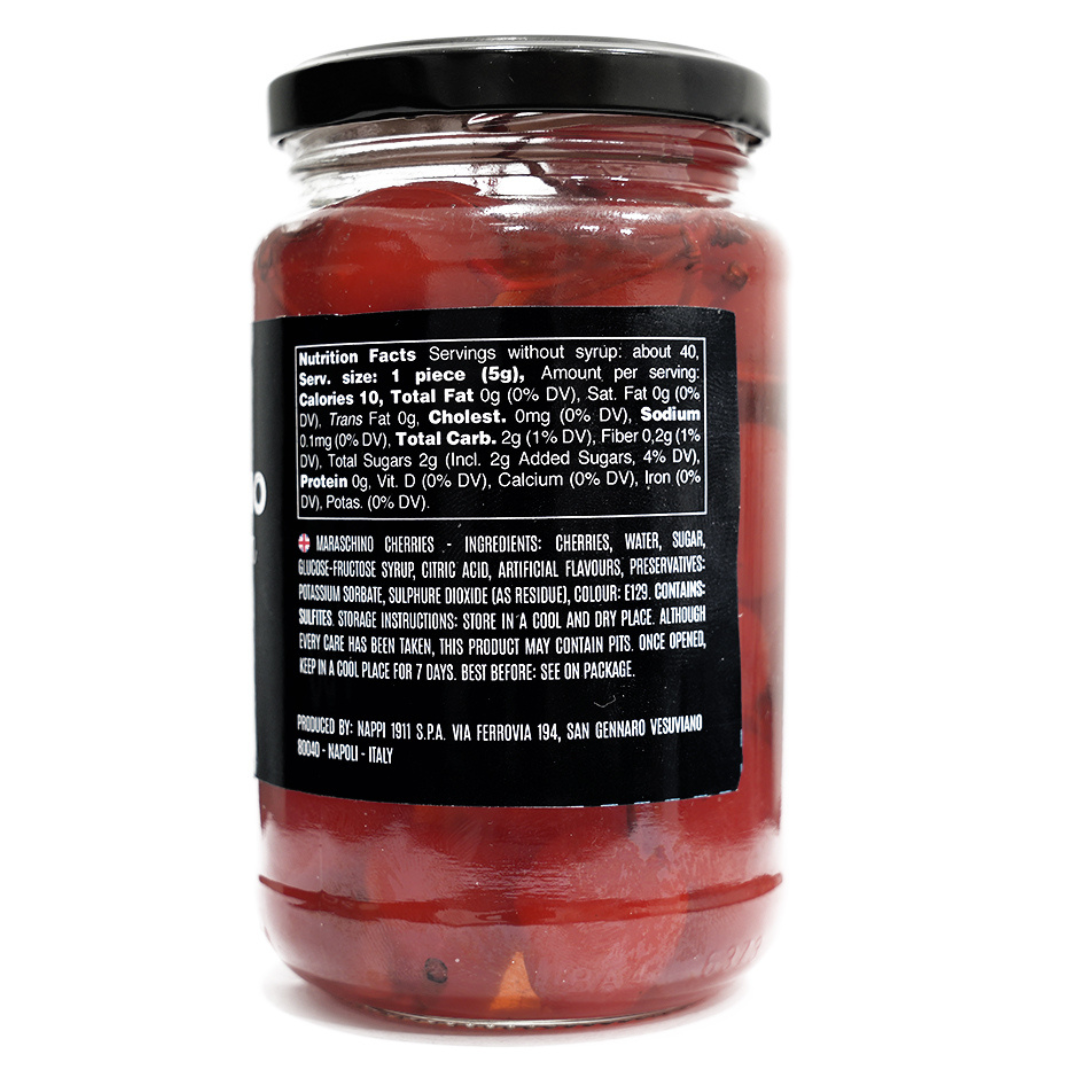 Nappi 1911, Maraschino Cherries with stem , (14 oz / 390 g)