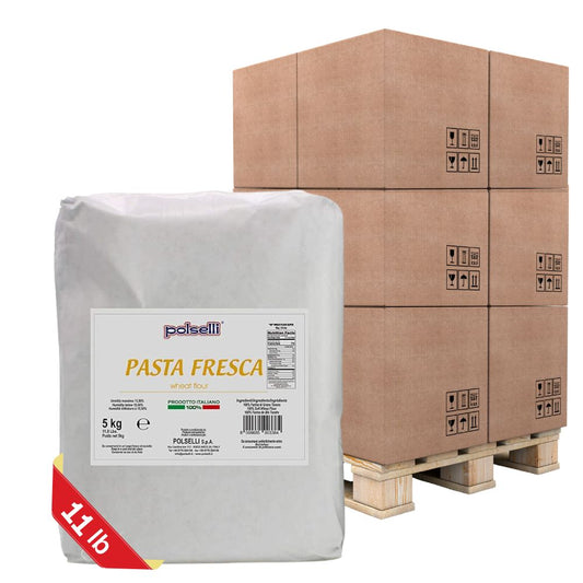 PALLET SPECIAL - Polselli, Fresh Pasta Flour, Tipo 00, Soft Wheat, 100 bags x 5 kg (11 lb)