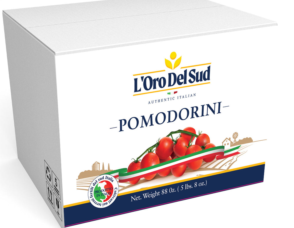 L'Oro Del Sud, Cherry Tomatoes, 88 oz, Pomodorini, Sweet, Ripe, Delicious, Product of Italy