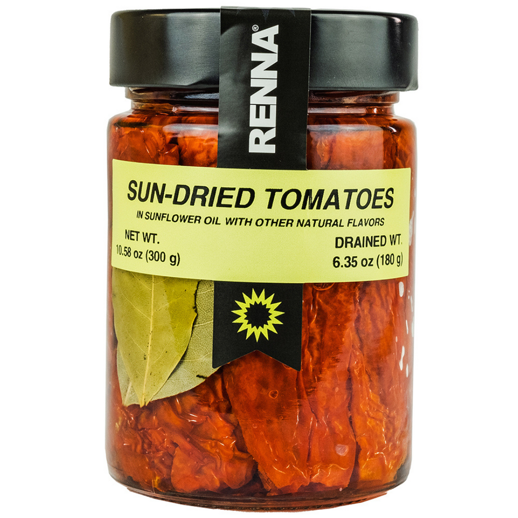 Renna Premium Italian Sun-Dried Tomatoes in Oil (10.58 oz) - Expiration Date: 07/07/2025