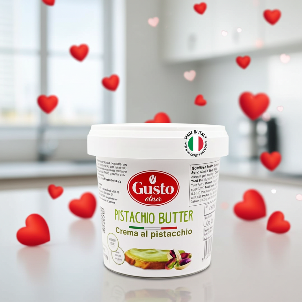 Gusto Etna Pistachio Cream Butter – 35% Pistachio , 2.2 lb (1kg)