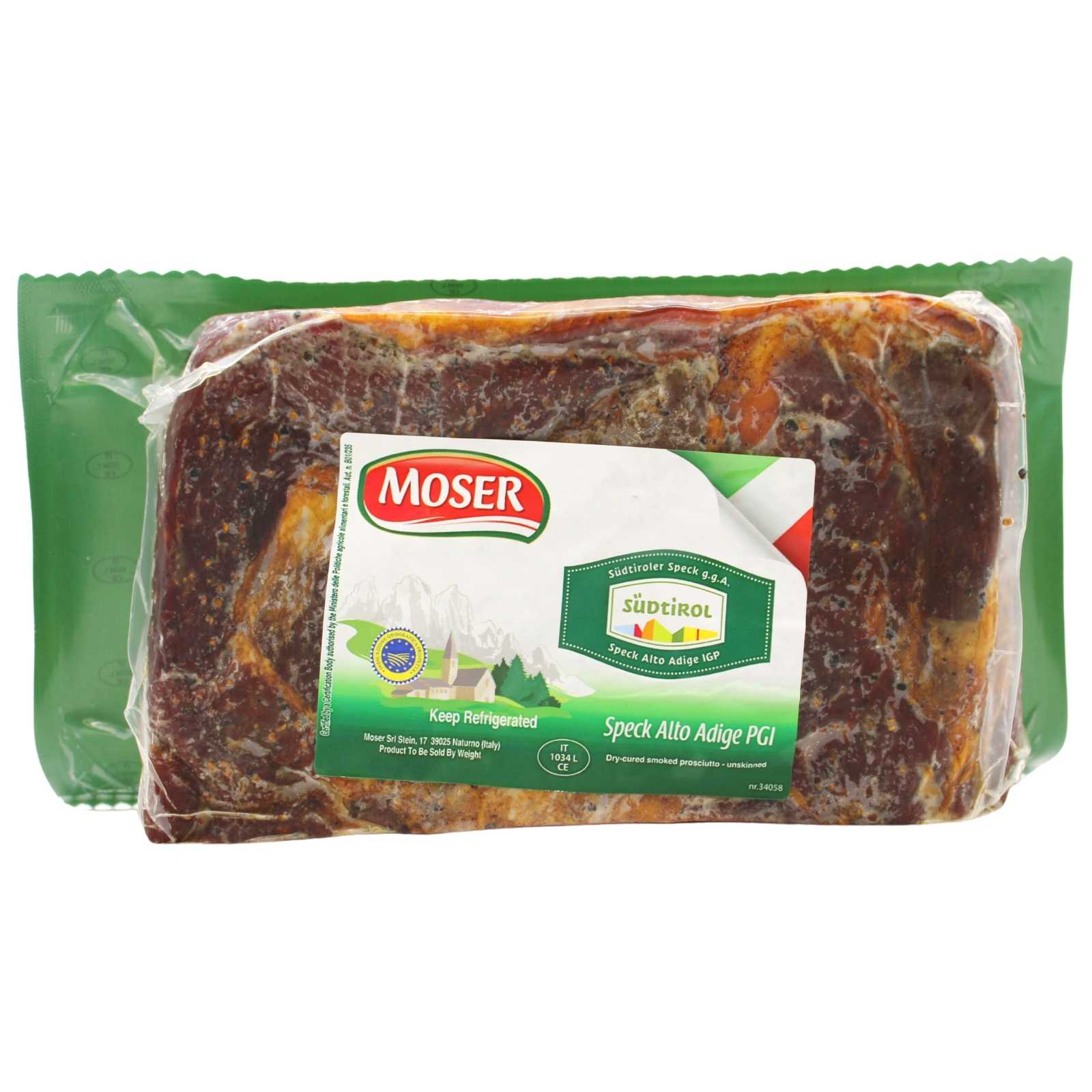 Speck Alto Adige PGI Smoked Food approx. Prosciutto Ham Wholesale - Cured | | – Italian Weight