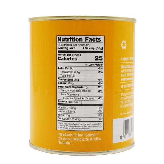 Cosi Com'e Whole Yellow Datterini Tomatoes unpeeled in Juice | 28.22 oz (800g)