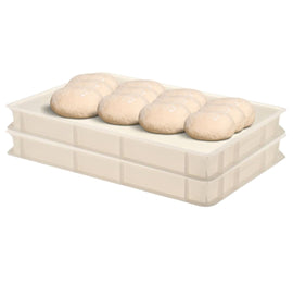 (2 Pack), Dough Proofing Box, White,  (23.6 inch x 15.74 inch x 2.75 inch).