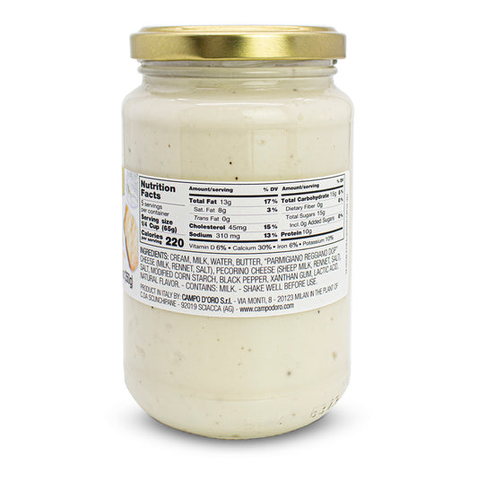 Campo D'Oro  Creamy Alfredo Pasta Sauce, 12.3 oz (348gr)