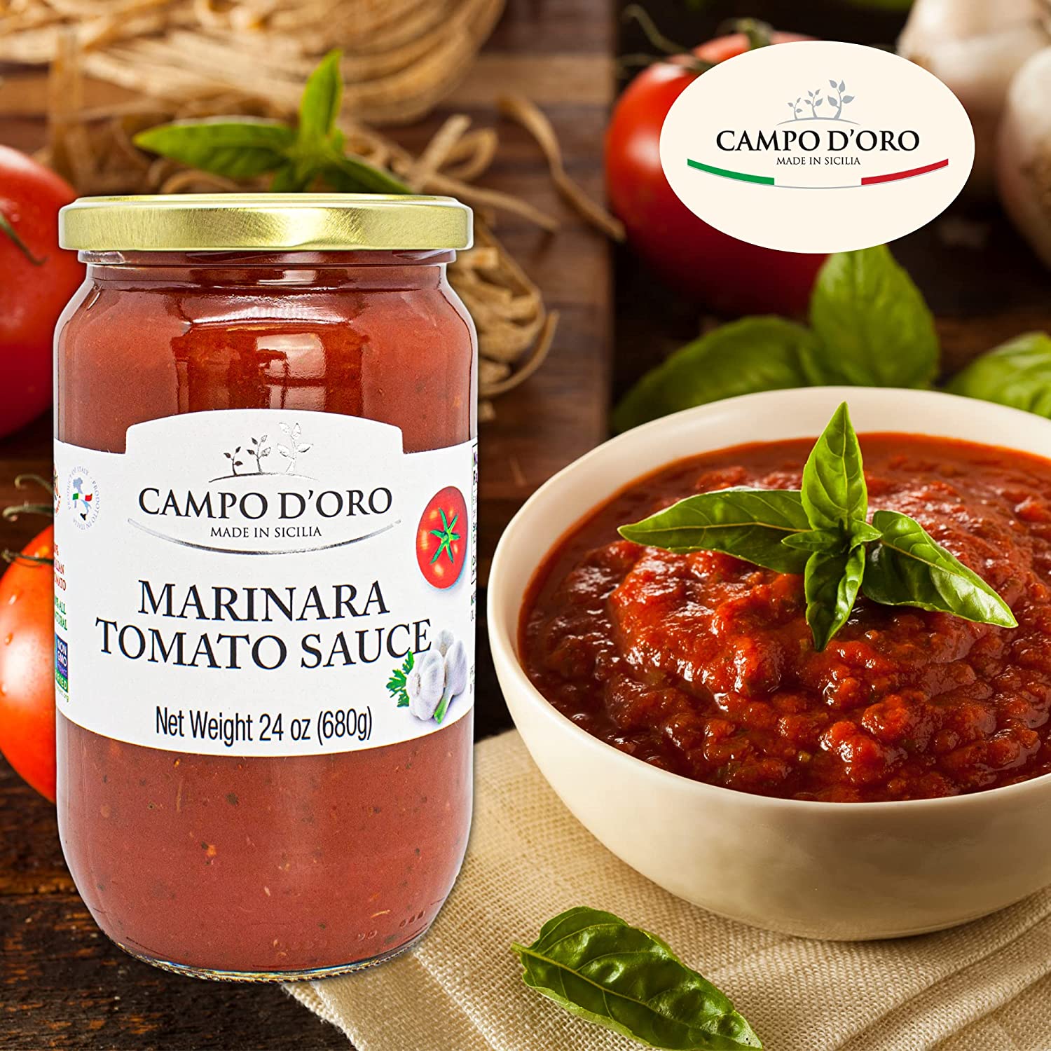 Italian Marinara | It Is really characteristic and fit each occasion | Use our gourmet sauce to top handmade pizza|  your preferred lasagna recipe| Homemade Italian Sauce