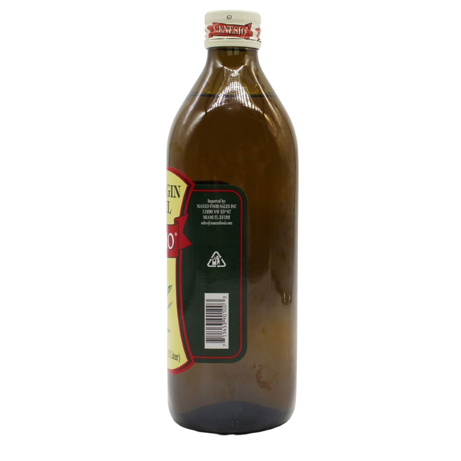 Genesio Premium Grade Extra Virgin Olive Oil 1 Liter - Barcode