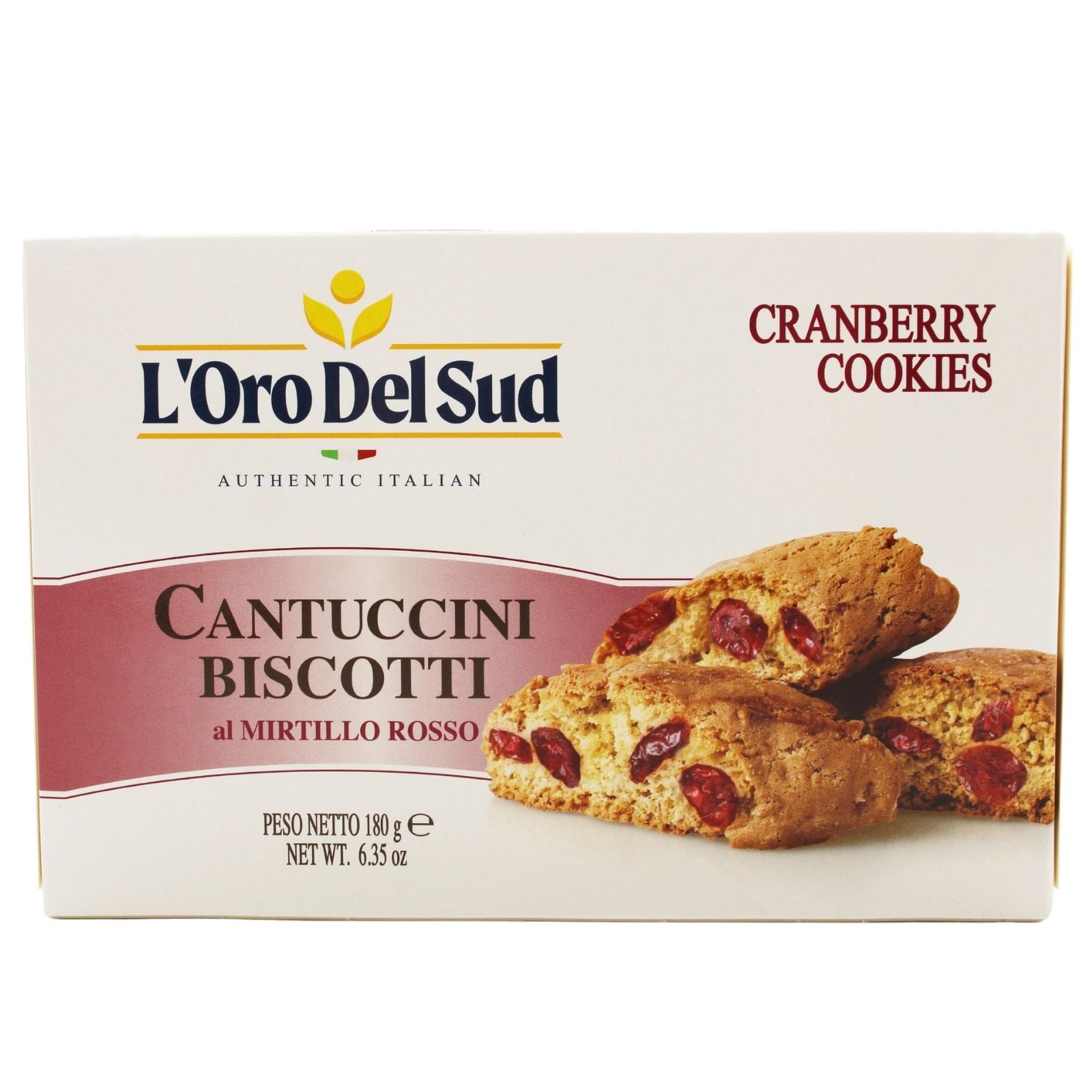 L'Oro Del Sud Cantuccini biscotti cranberry cookies Italian almond biscuits 180g box