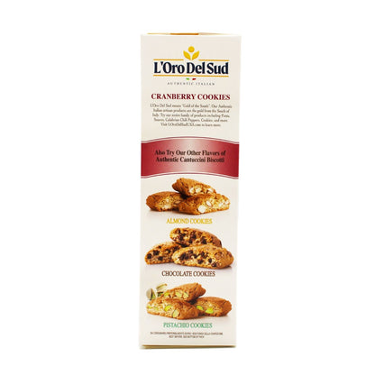 L'Oro Del Sud Cantuccini biscotti cranberry cookies Italian almond biscuits 180g box