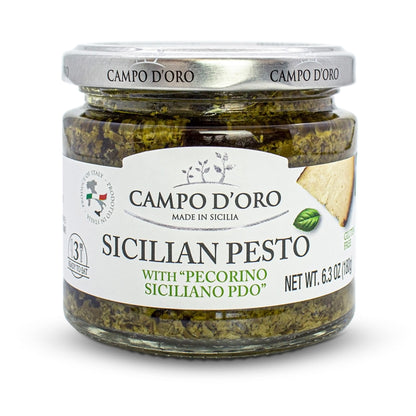 Campo D'Oro Basil Pesto with Pecorino, 6.35 oz (180gr)