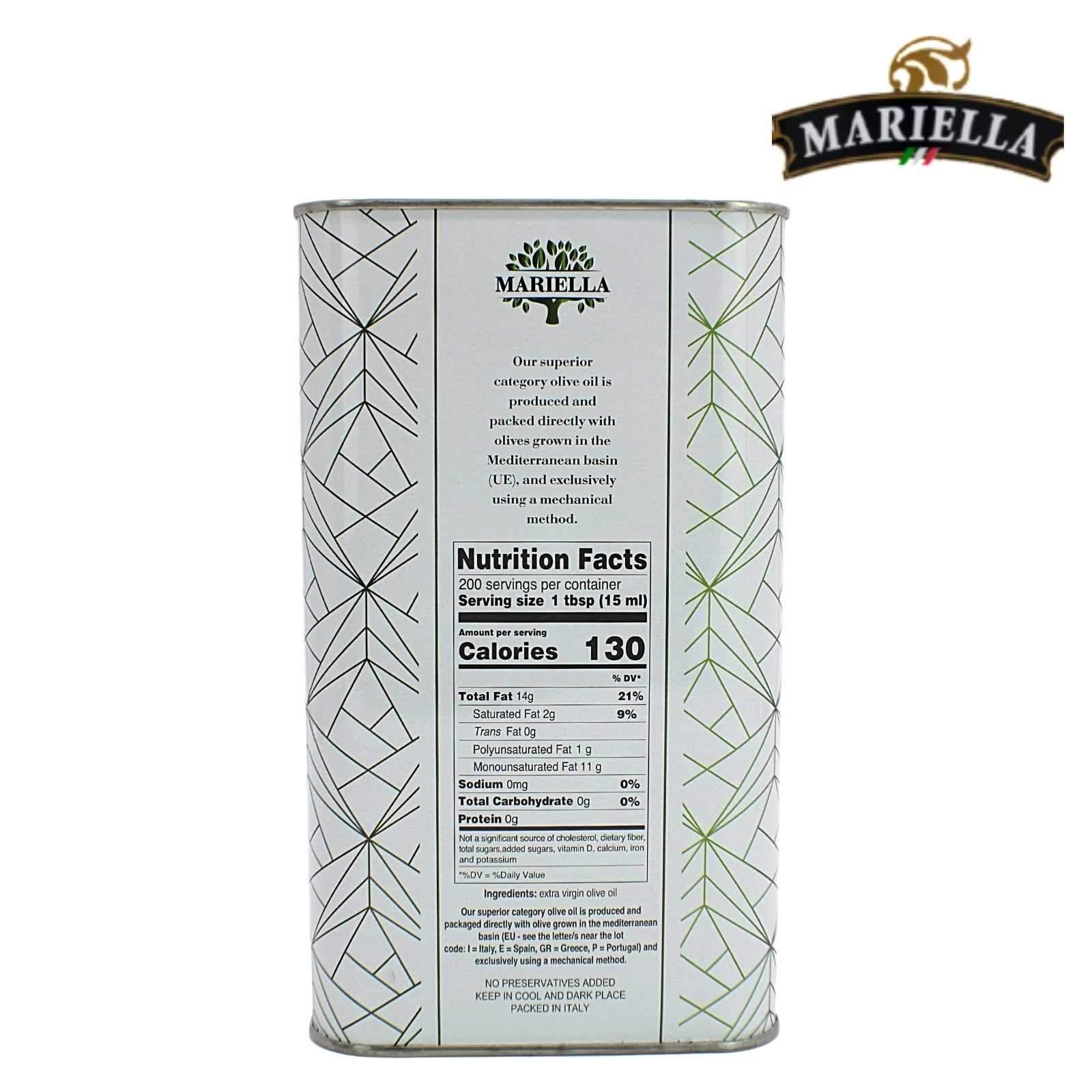 Mariella Extra Virgin Olive Oil - 3L - Wholesale Italian Food