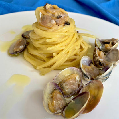 Spaghetti imported from Italy | Gourmet Italian Pasta | Bronze cut Italian Pasta Recipe | Pastificio in Napoli | Calamarata al pesto Recipe | Pasta from Napoli | Artisan Italian Spaghetti Recipe Pasta