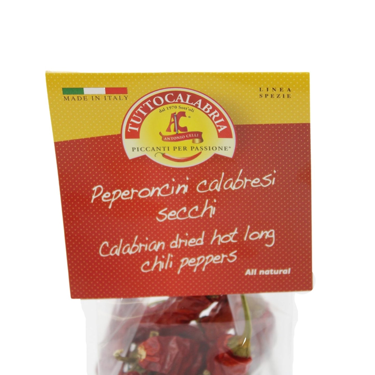 TuttoCalabria Dried Whole Calabrian Chili Peppers