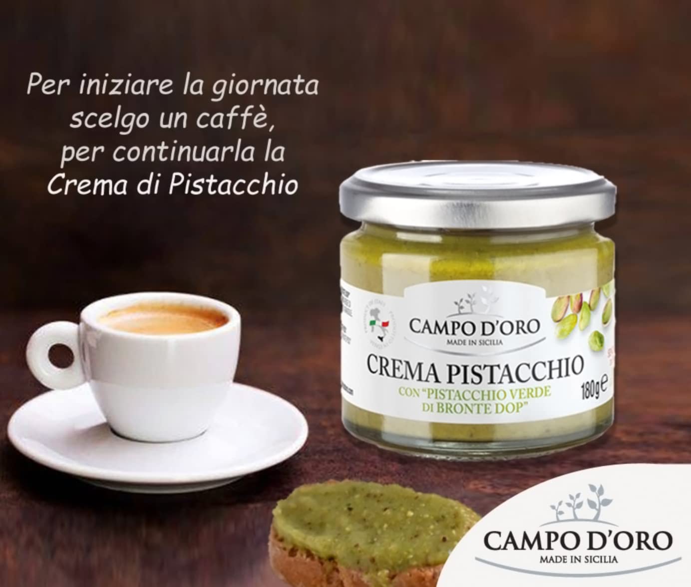 Campo D'Oro Pistachio Nut Butter 6.35 oz