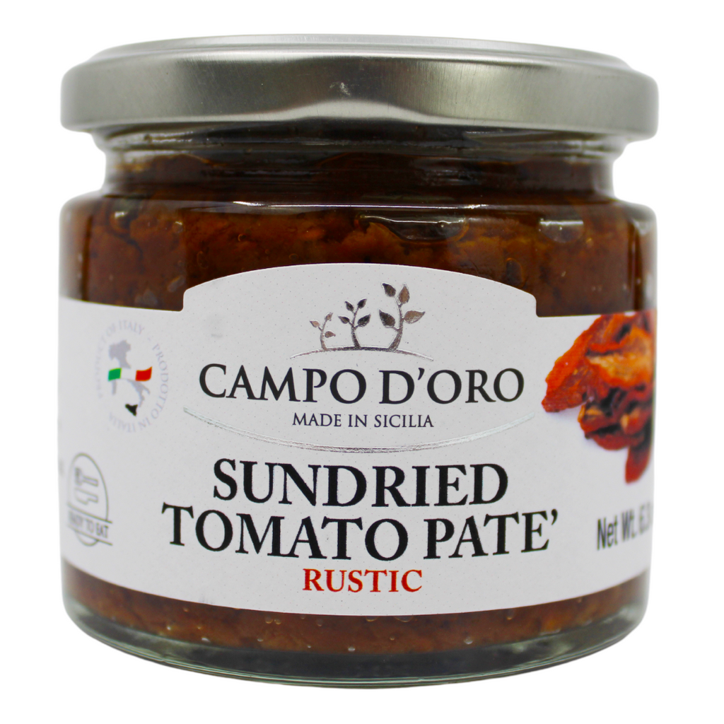 Campo D'Oro Sundried Tomato Paté, Cream of dried Tomatoes in extra virgin olive oil